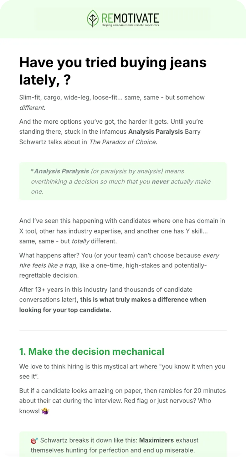 Remotivate — Newsletter
