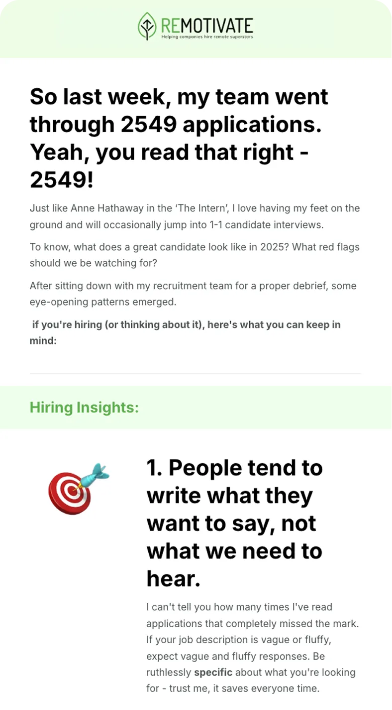 Remotivate — Newsletter